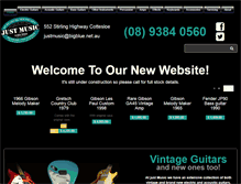 Tablet Screenshot of justmusic.net.au